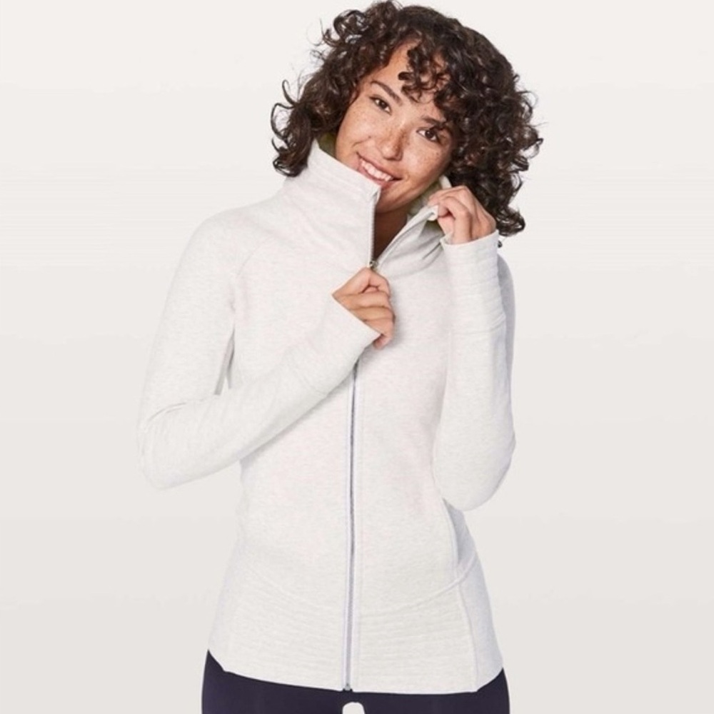 Lululemon Radiant Jacket II Heathered White